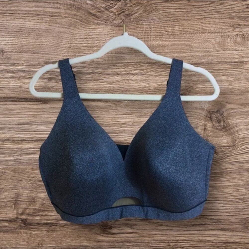 Cacique unlined full coverage gray bra. 44DDD. No wire